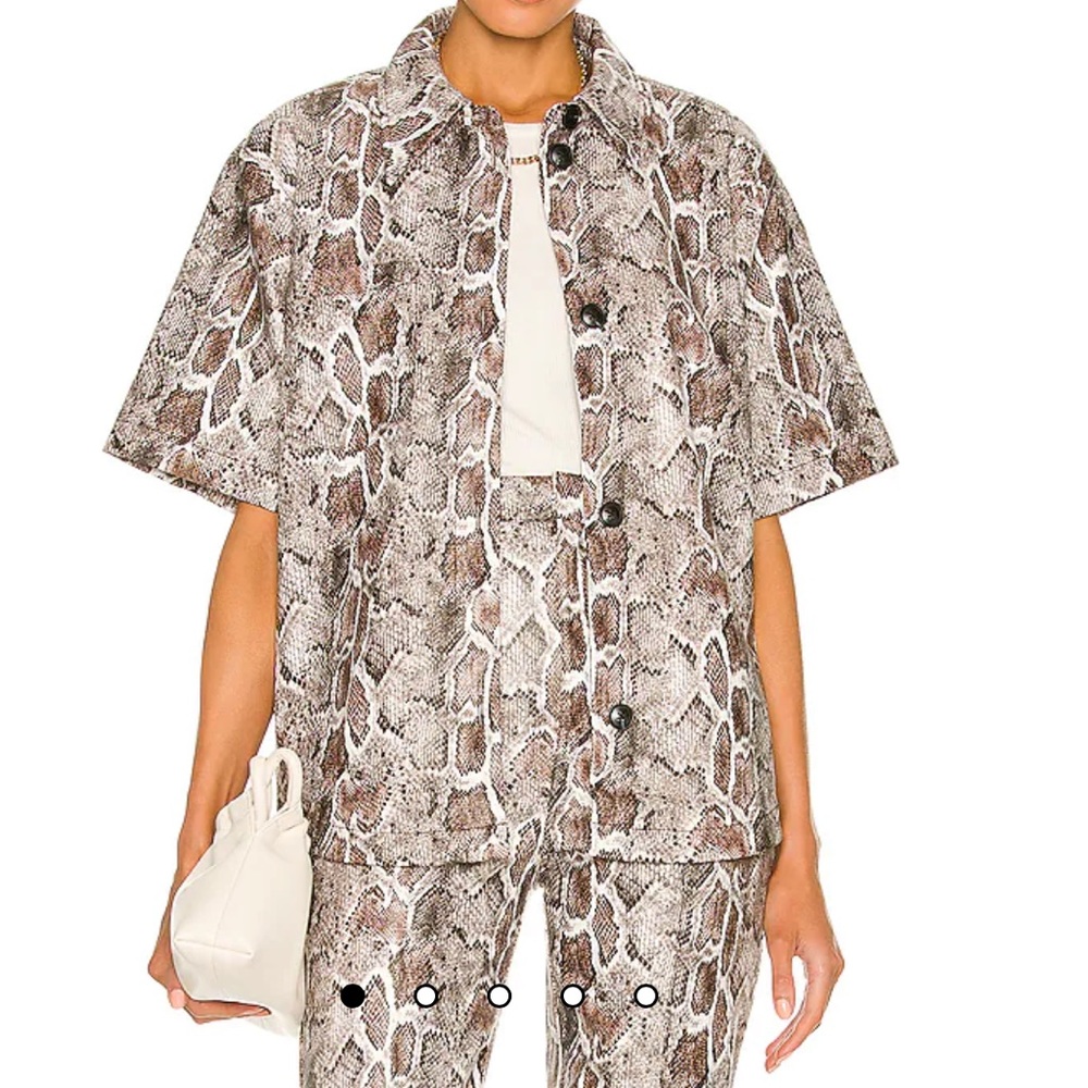 Rove Top in Gray Snake Song of Style